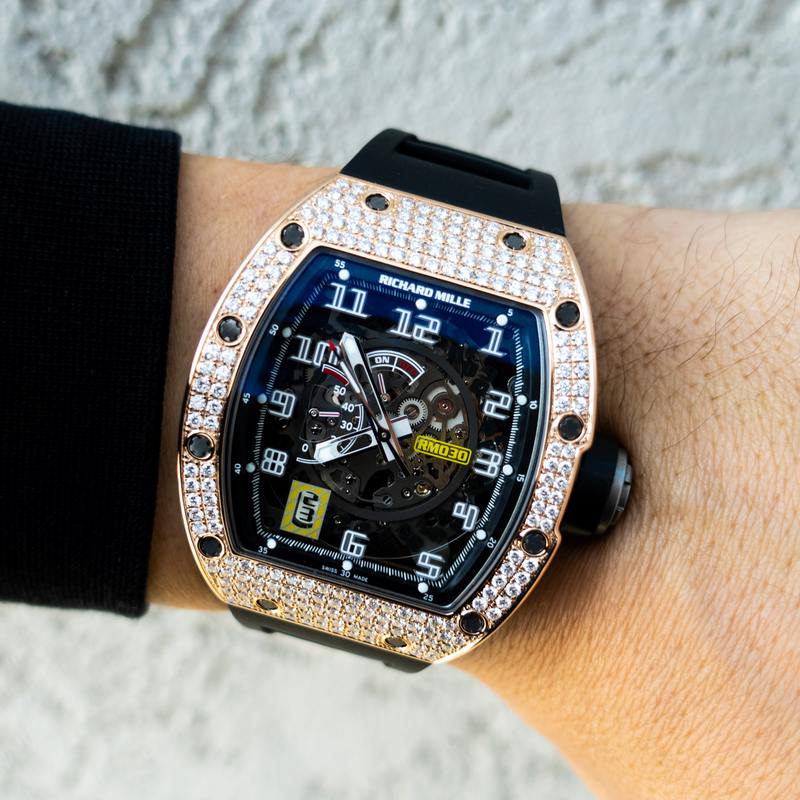 SKELETONISED AUTOMATIC – TITANIUM ROSE GOLD – DECLUTCHABLE ROTOR – CUSTOM DIAMOND SET