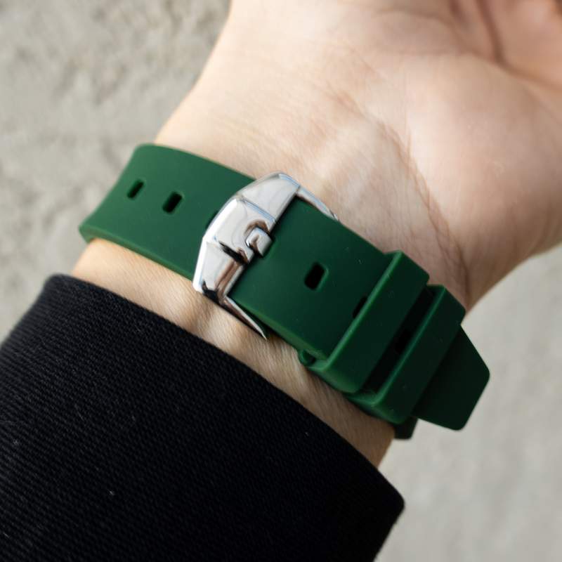 ROLEX DATEJUST 41 – OYSTERSTEEL – OYSTER – CUSTOM DIAMOND BEZEL – WIMBLEDON DIAL – HORUS GREEN