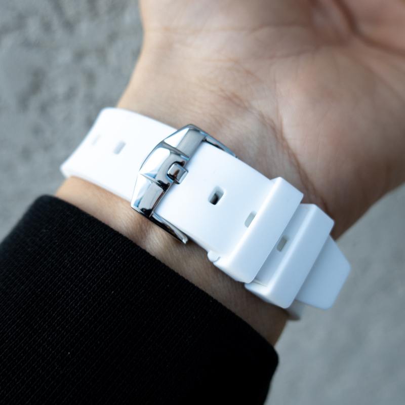 ROLEX DATEJUST 41 – OYSTERSTEEL – OYSTER – CUSTOM DIAMOND BEZEL – WHITE ROMAN DIAL – HORUS WHITE