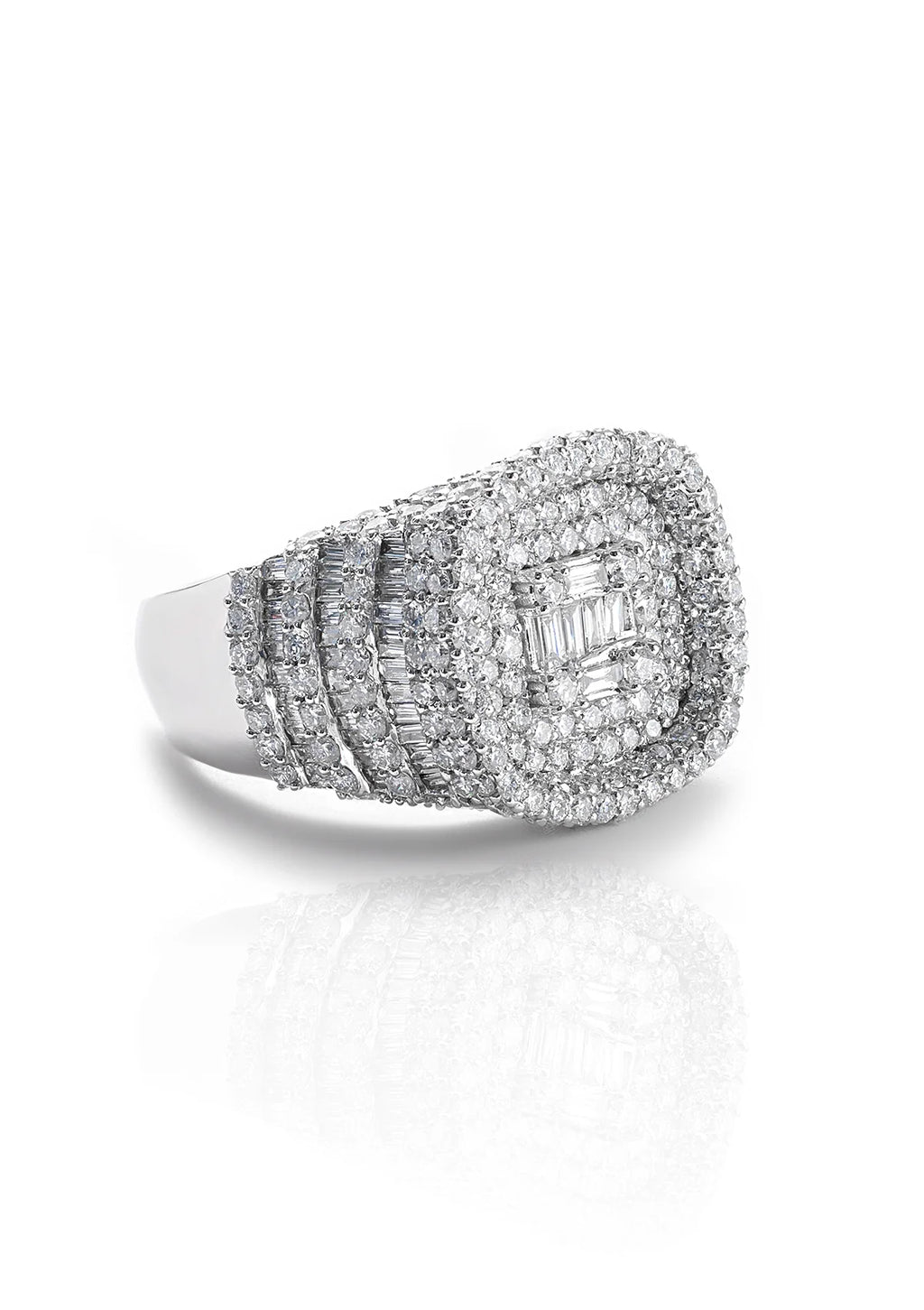 Diamond Layered Ring