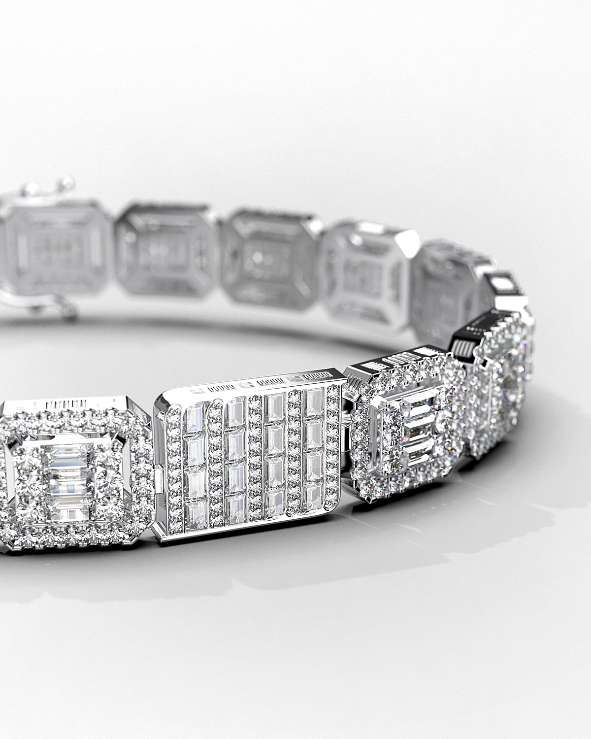 NATURAL FANCY YELLOW PEAR AND ROUND DIAMOND HALO TENNIS BRACELET IN 18K  WHITE GOLD - 13.50 CARAT